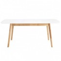 Mesa Ext. Enma 120 Branco/Carvalho