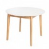 Mesa Ext. Liana 100 Branco/Carvalho