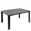 Mesa Ext. Janet 140 Cinza/Preto