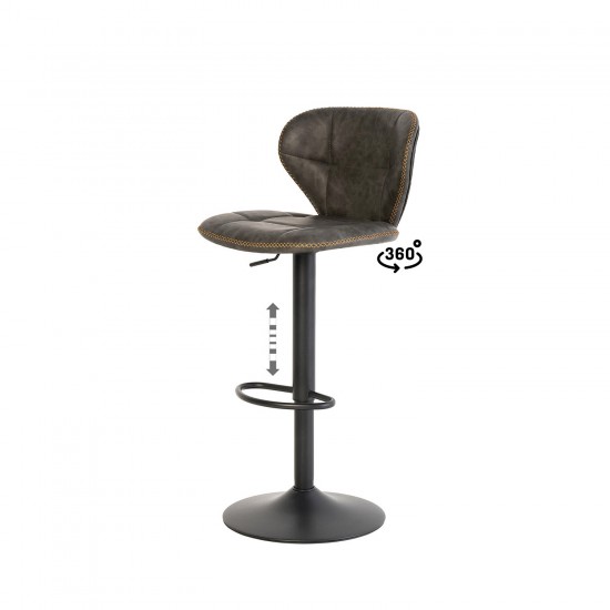 Banqueta Ajustável PIPER Cinza