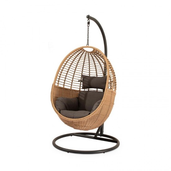 Cadeira suspensa para exterior HANNOVER cinza