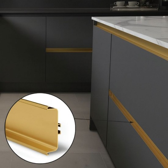 Perfil Gola Intermediário Horizontal Ouro