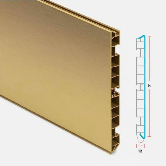 Rodapé de PVC Ouro para Cozinha