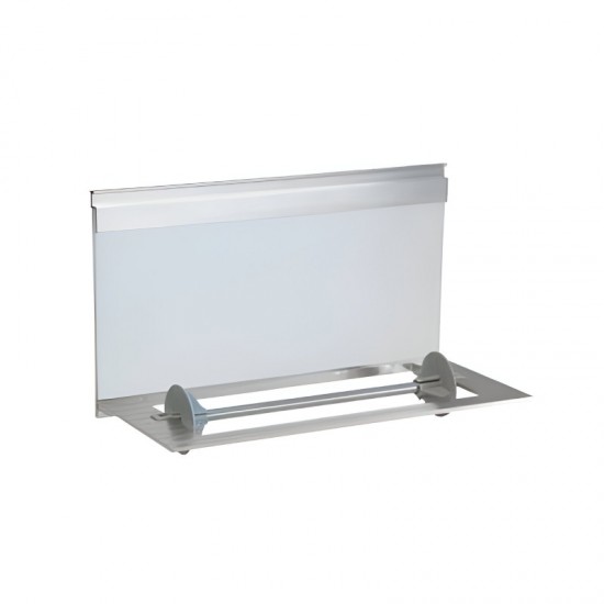 Porta-rolos em alumínio e vidro Linero Modern