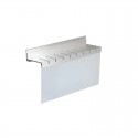 Porta-facas em alumínio e vidro Linero Modern