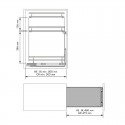 Rack para Garrafas Removível Flat Aço Cromado