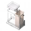 Rack para Garrafas e Pão Removível Aço Cromado Compact