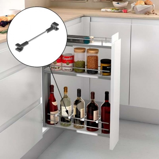 Separadores de Garrafas Aço Cromado Compact (4 pçs)