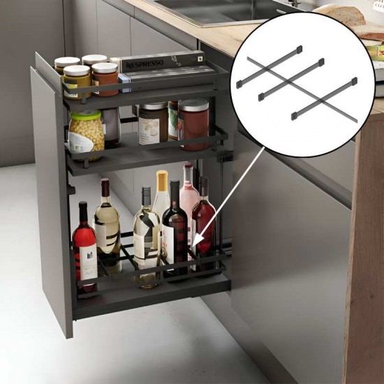 Separador cor antracite para extraíveis flat.