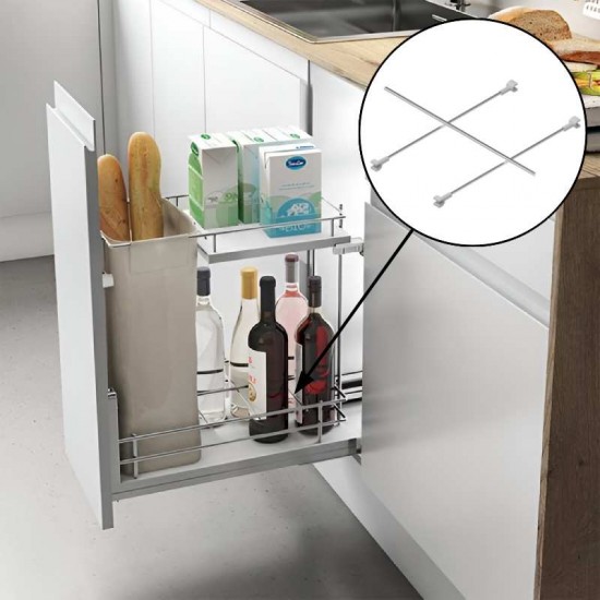 Separador Garrafeiro Paneleiro Cromo Compacto