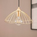 Lâmpada Pendente de Metal Dourado Kibanda Alfarb