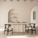 Mesa Fixa Lorraine 220 Travertino