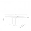 Mesa Fixa Lorraine 220 Travertino