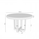 Mesa Fixa Violette Branco Carvalho