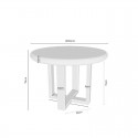 Mesa Fixa Violette Branco Carvalho