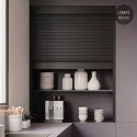 Kit Persiana Box Milano Preto Fosco Lâmina 40