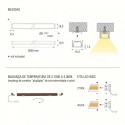 Perfil Luz Led Linear Moove 1