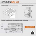 Gaveta de Cozinha Tandembox Antaro M 65 kg