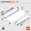 Cajon Tandembox M Kit COM Placa de Fundo 60 - 65KG