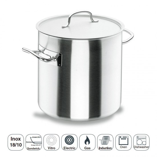 Panela Reta com Tampa Chef-Classic