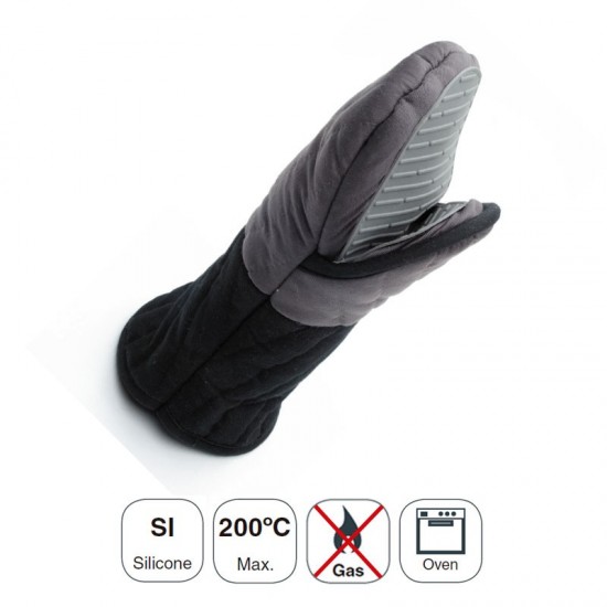 Luva De Cozinha Têxtil + Silicone