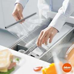 Cortador de papel em filme plástico de cozinha CAJON ORGALINE cozinha Blum