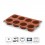 Molde Cilindro 8 Cavidades Silicone Pastryflex