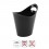 Cubo Enfriabotellas Acrílico Preto 4 l
