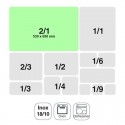 Balde Inox 18/10 Gastronorm 2/1