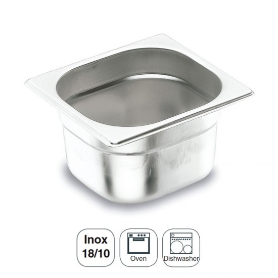 Balde Inox 18/10 Gastronorm 1/6