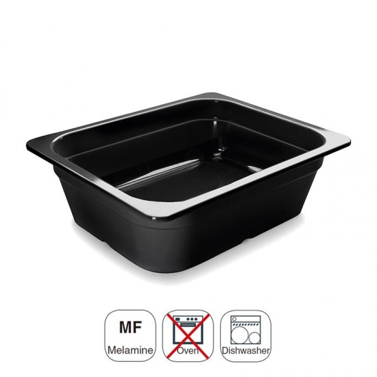 Balde Melamina Gastronorm 1/2 Preto