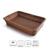 Cesta de Pão Quadrada Marrom