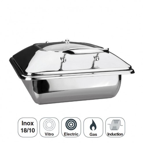 Corpo Chafing Dish Luxe Gastronorm Em Inox, 2/3