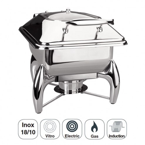 Chafing Dish Luxe Gastronorm Em Inox, 1/2