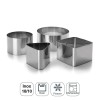 Jogo Anéis Pastelaria 4 Peças Inox