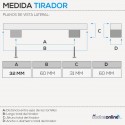 Maçaneta Puxador 4774 Níquel